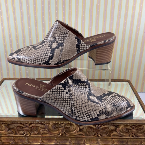 Pedro Miralles Leather Mules - Picture 1 of 16